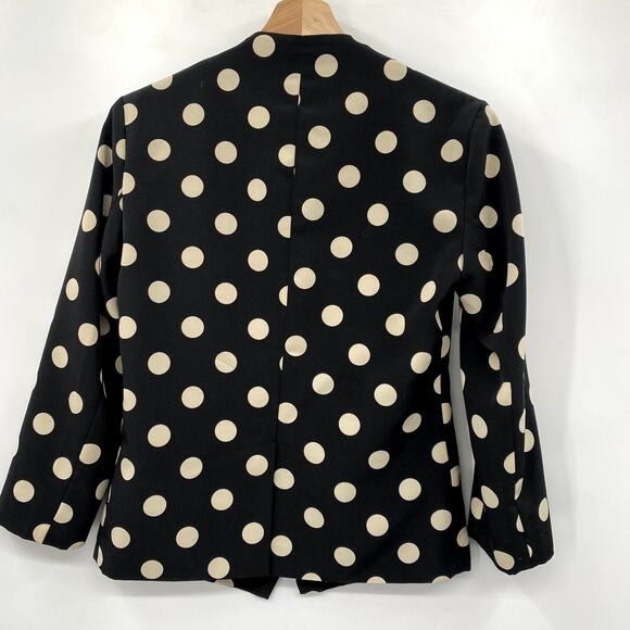 Anthropologie Corey Lynn Calter Black polka dot blazer - Picture 5 of 5